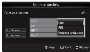 SAMSUNG UE-46B7000 - Collegamento mediante WPS (Wi-Fi Protected Setup) - 5