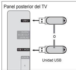 SAMSUNG UE-46B7000 - Conexión de un dispositivo USB - 1