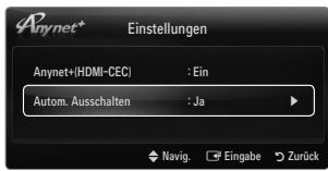 SAMSUNG UE-46B7000 - ■ Autom. Ausschalten → Nein / Ja - 1