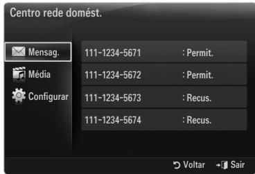SAMSUNG UE-46B7000 - Ligar a aplicação Centro rede domést. - 6