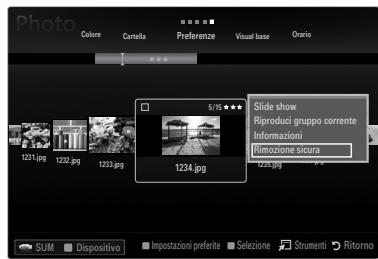 SAMSUNG UE-46B7020WP - Rimozione sicura di un dispositivo USB - 1