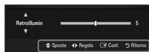 SAMSUNG UE-46B7020WP - Uso dei menu OSD (On Screen Display) - 5