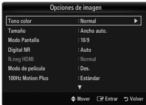 SAMSUNG UE-46B7020WP - Tono color  Frio / Normal / Caldo1 / Caldo2 / Caldo3 - 1