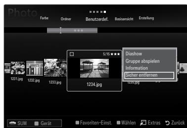 SAMSUNG UE-46B7020WP - Sicheres Entfernen von USB-Geräten - 1