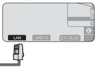 SAMSUNG UE-46B7020WP - U kurz de LAN aansluten via een verdeler (router). - 3