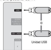 SAMSUNG UE-46B7020WP - Conexión de un dispositivo USB - 1