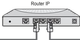 SAMSUNG UE-46B7020WP - Pode ligar a LAN através de um router. - 2
