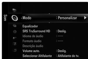 SAMSUNG UE-46B7020WP - Modo  Standard / Música / Filme / Voz nitida / Personalizar - 1