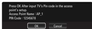 SAMSUNG UE-46B7020WP - Connecting WPS (Wi-Fi Protected Setup) - 3