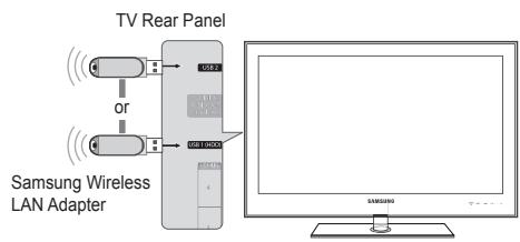 SAMSUNG UE-46B7020WP - - Connecting to a Wi-Fi Ad-hoc network - 1