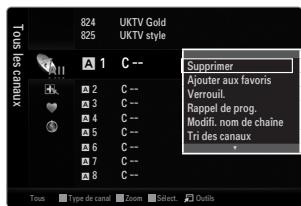 SAMSUNG UE-46B7020WP - Ajouter / supprimer - 1