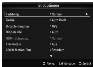 SAMSUNG UE-46B8000XW - Farbtemp. → Kalt / Normal / Warm1 / Warm2 / Warm3 - 1