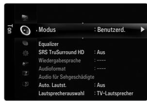 SAMSUNG UE-46B8000XW - Modus → Standard / Musik / Film / Sprache / Benutzerd. - 1
