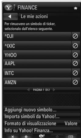SAMSUNG UE-46B8000XW - Uso del widget Yahoo!® Finance - 1