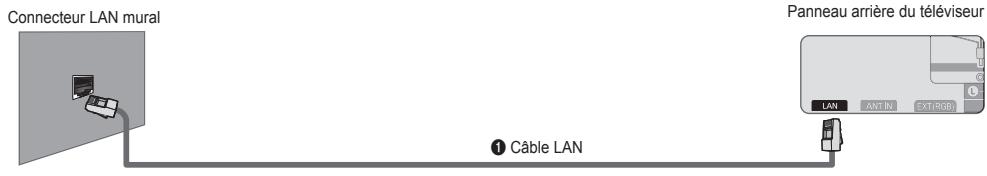 SAMSUNG UE-46B8000XW - Connexion LAN pour un environnement IP statique - 1