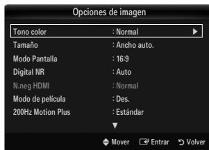 SAMSUNG UE-46B8000XW - Tono color → Frío / Normal / Cálido1 / Cálido2 / Cálido3 - 1