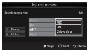 SAMSUNG UE-46B8000XW - Collegamento mediante WPS (Wi-Fi Protected Setup) - 1