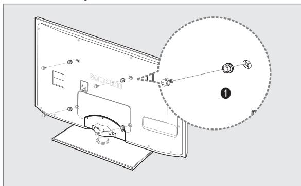 SAMSUNG UE-46B8000XW - Preparing before installing Wall-Mount - 1