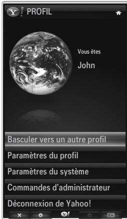 SAMSUNG UE-46B8000XW - Utilisation du widget Profil - 1
