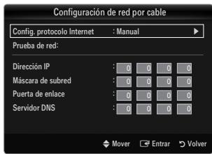 SAMSUNG UE-46B8000XW - Configuración de red por cable-Manual - 1