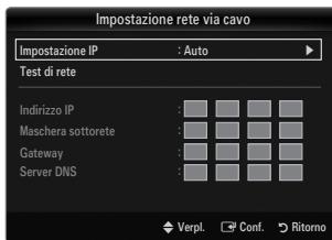 SAMSUNG UE-46B8000XW - Impostazione rete via cavo - Automatico - 1