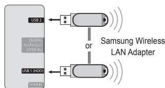 SAMSUNG UE-46B8000XW - □ Network Connection - Wireless - 1