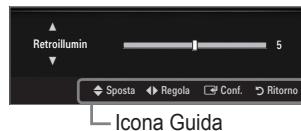 SAMSUNG UE-46B8000XW - ☐ Uso dei menu OSD (On Screen Display) - 5