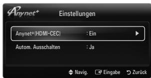SAMSUNG UE-46B8000XW - Anynet ^+ (HDMI-CEC) → Aus / Ein - 2