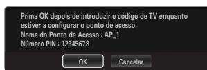 SAMSUNG UE-46B8000XW - Ligar um WPS (Wi-Fi Protected Setup - Configuração Wi-Fi protegida) - 3