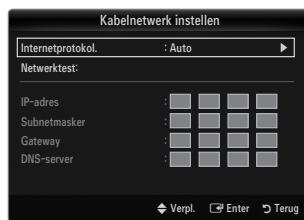 SAMSUNG UE-46B8000XW - Kabelnetwerk instellen - Auto - 1