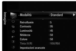 SAMSUNG UE-46B8000XW - ☐ Uso dei menu OSD (On Screen Display) - 2