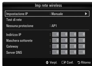 SAMSUNG UE-46B8000XW - Imp rete wireless - Manuale - 1
