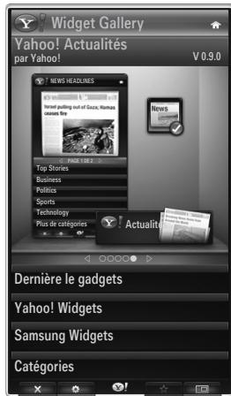 SAMSUNG UE-46B8000XW - À propos de Yahoo! Widget Galerie - 1