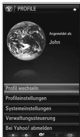 SAMSUNG UE-46B8000XW - Verwenden des Profil-Widget - 1