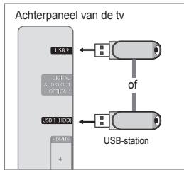 SAMSUNG UE-46B8000XW - Een USB-apparaat aansluiten - 1