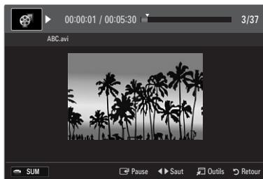 SAMSUNG UE-46B8000XW - Lecture d'un fichier film - 1