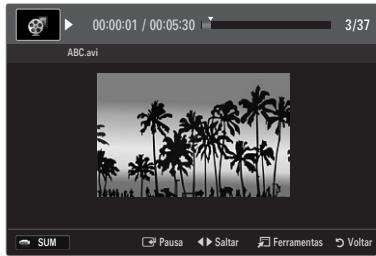 SAMSUNG UE-46B8000XW - Reproduzir um ficheiro de filme - 1