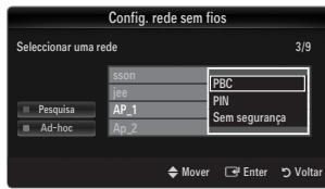 SAMSUNG UE-46B8000XW - Ligar um WPS (Wi-Fi Protected Setup - Configuração Wi-Fi protegida) - 5