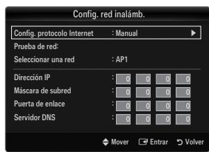 SAMSUNG UE-46B8000XW - Config. red inalámb.-Manual - 1