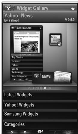 SAMSUNG UE-46B8000XW - About Yahoo! Widget Gallery... - 1