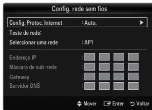 SAMSUNG UE-46B8000XW - Config. rede sem fios-Auto. - 1
