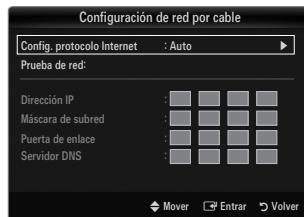 SAMSUNG UE-46B8000XW - Configuración de red por cable-Auto - 1