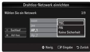 SAMSUNG UE-46B8000XW - Verbinden mit WPS (Wi-Fi Protected Setup) - 5