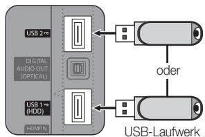 SAMSUNG UE32C6600UP - Anschlieben eines USB-Geräts - 1