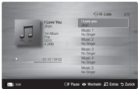SAMSUNG UE32C6600UP - Wiedergeben von Musik - 1