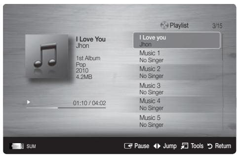 SAMSUNG UE32C6600UP - Playing Music - 1