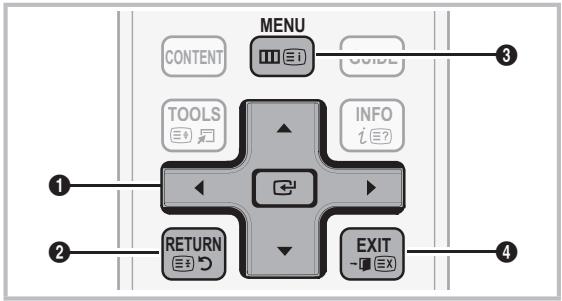 SAMSUNG UE32C6600UP - Come scorrere i menu - 1
