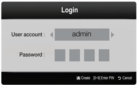 SAMSUNG UE32C6600UP - Account Login - 1