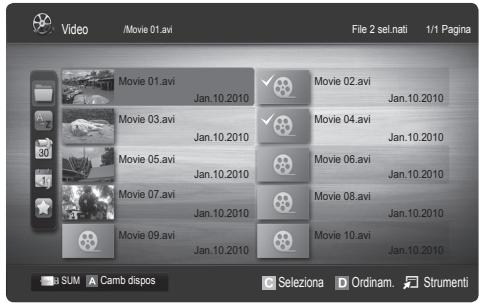 Video /Movie 01.avi File 2 sel.nati 1/1 Pagina Movie 01.avi Jan.10.2010 Movie 02.avi Jan.10.2010 Movie 03.avi Jan.10.2010 Movie 04.avi Jan.10.2010 Movie 05.avi Jan.10.2010 Movie 06.avi Jan.10.2010 Movie 07.avi Jan.10.2010 Movie 08.avi Jan.10.2010 Movie 09.avi Jan.10.2010 Movie 10.avi Jan.10.2010 SUM Camb dispos Seleziona D Ordinam Strumenti
