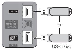 SAMSUNG UE55C6000RW - Connecting a USB Device - 1